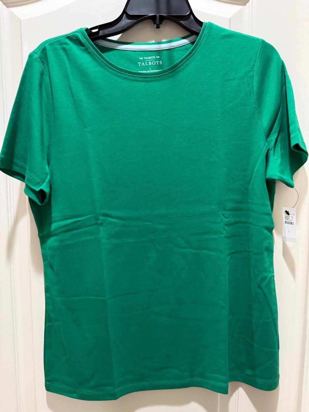 Talbots NWT Short Sleeve Crew Tee 100% Pima cotton Large